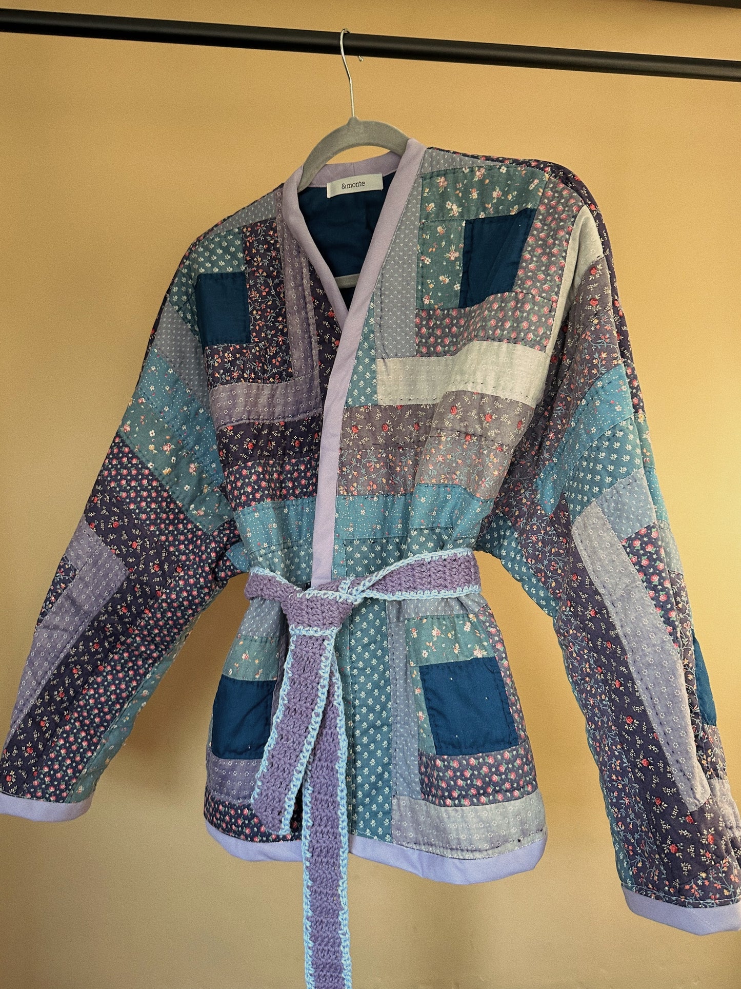The Dolly Coat, Blue and Purple Multi